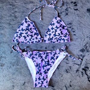 Women’s purple & blue butterfly 🦋 ‘Fashion Nova’ bikini!